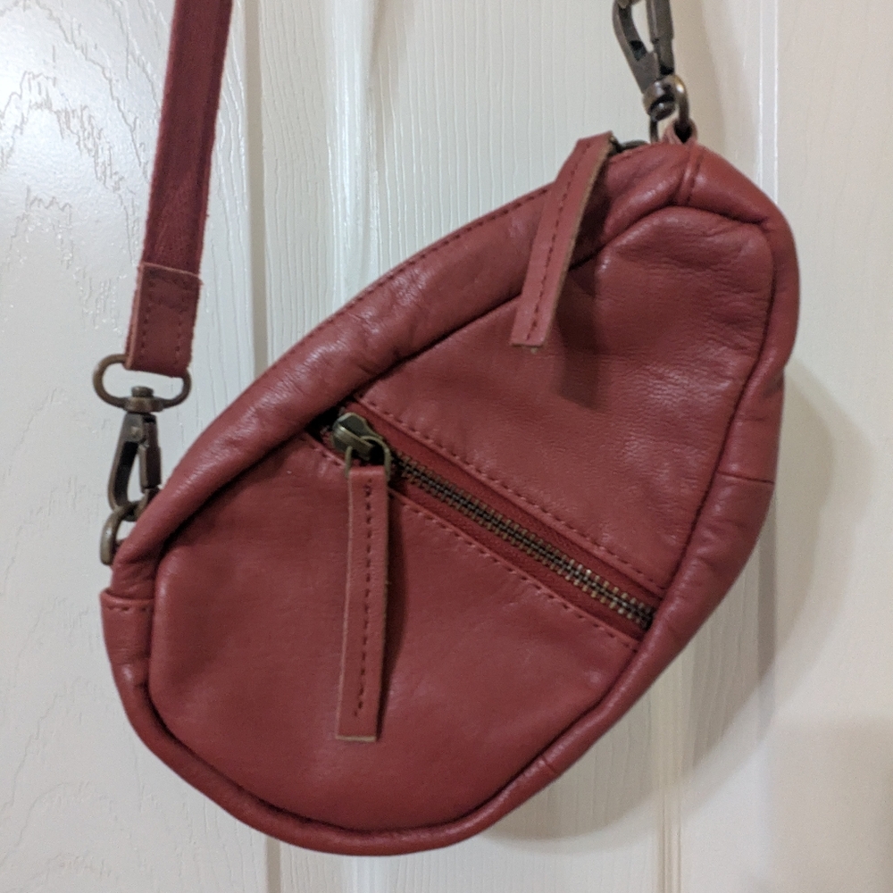 Mini Coffee Date Leather Crossbody